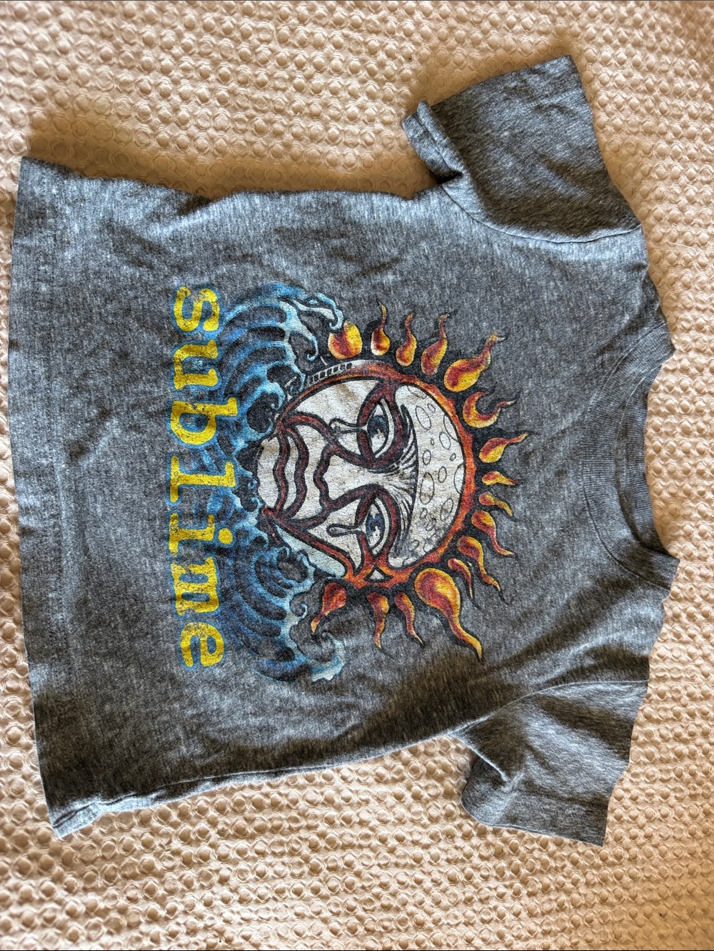 Boys' Gray Sublime authentic merch Graphic Tee